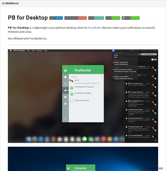 Thiết lập Máy khách PushBullet Desktop trong Ubuntu với PB cho Máy tính để bàn 