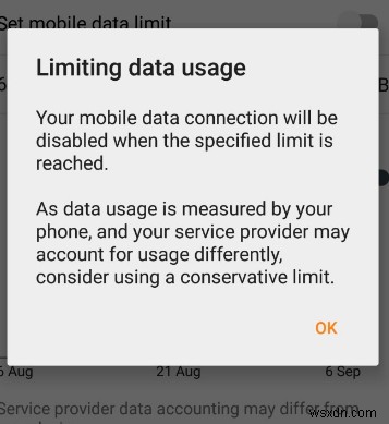 Cách đặt giới hạn sử dụng dữ liệu trên Android 