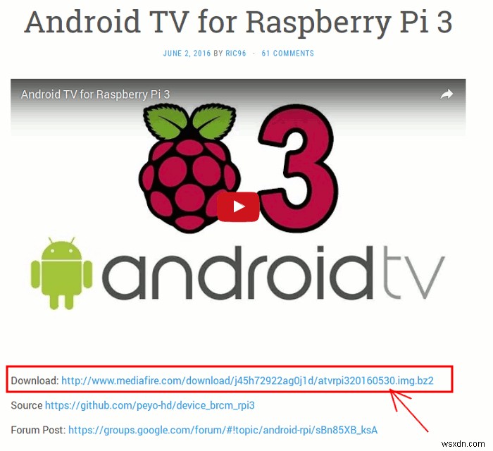 Cách cài đặt Android TV trong Raspberry Pi 3 