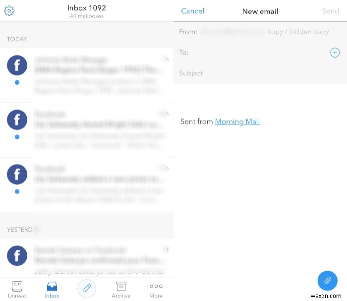 Swipe Your Way to Inbox Zero bằng Morning Mail [iOS] 