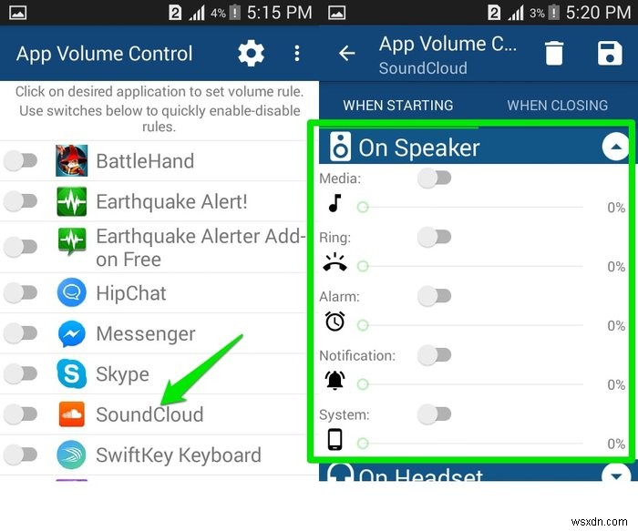 Cách đặt âm lượng cụ thể cho các ứng dụng khác nhau trên Android 