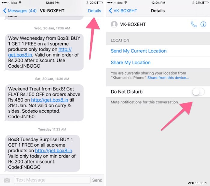 Cách chặn tin nhắn SMS từ người gửi spam trên iPhone 