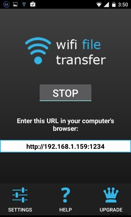 Truyền tệp giữa Android và PC với Truyền tệp qua WiFi 