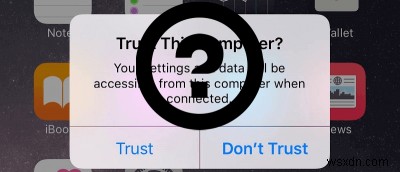 Cách tin cậy và không tin cậy Máy tính trên iPhone và iPad 