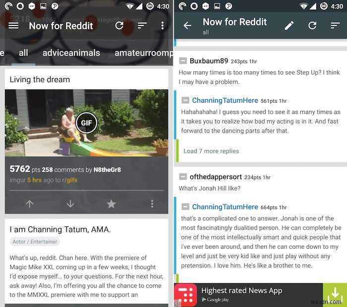 5 ứng dụng Reddit hàng đầu dành cho Android 