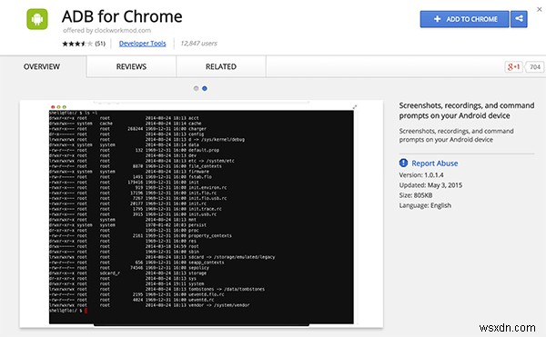 Dễ dàng gửi các lệnh ADB tới thiết bị Android của bạn từ Chrome 
