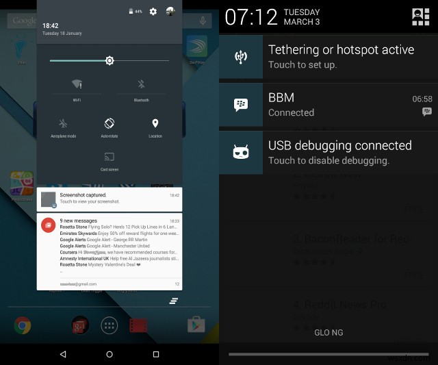 Các tính năng và thay đổi mới trong Android Lollipop 