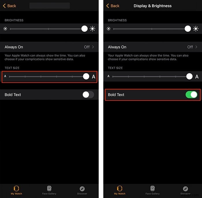 Cách tăng kích thước văn bản trên Apple Watch của bạn 