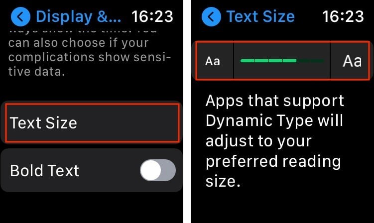 Cách tăng kích thước văn bản trên Apple Watch của bạn 