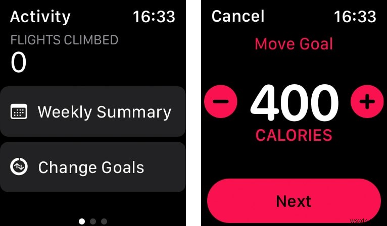 Cách thay đổi mục tiêu di chuyển, tập thể dục và đứng của bạn trên Apple Watch 