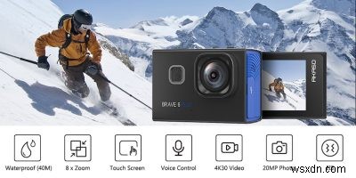 Camera hành động AKASO Brave 6 Plus:Ghi lại sự phấn khích 