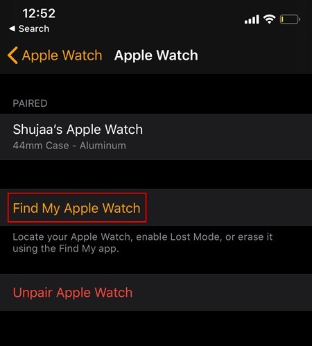 Cách xác định vị trí chiếc Apple Watch bị mất bằng Tìm ứng dụng của tôi 