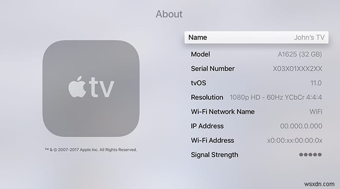 Cách xác định mẫu Apple TV của bạn 