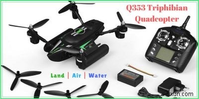 WLtoys Q353 Triphibian Quadcopter - Đánh giá và tặng 