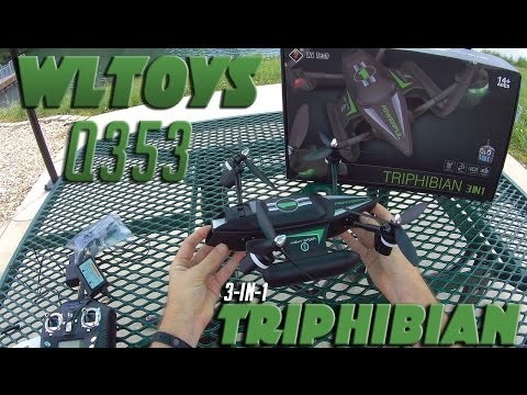 WLtoys Q353 Triphibian Quadcopter - Đánh giá và tặng 