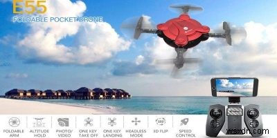 Eachine E55 Mini Nano Quadcopter có máy ảnh - Đánh giá và tặng