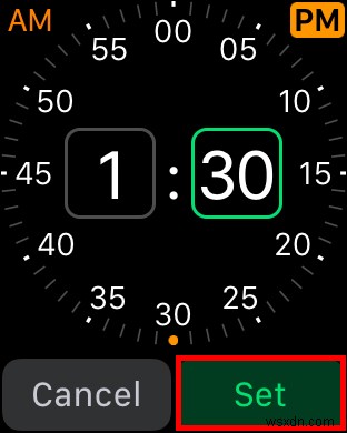 Cách đặt báo thức trên Apple Watch 