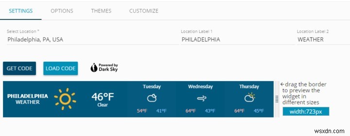 Các tiện ích thời tiết tốt nhất cho trang web của bạn 