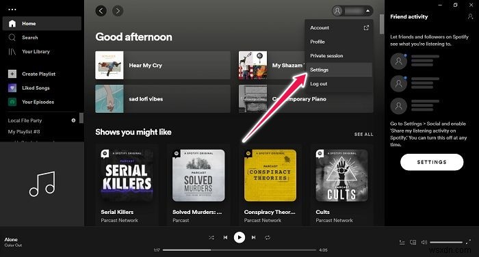 Cách tải nhạc và tệp cục bộ của bạn lên Spotify 