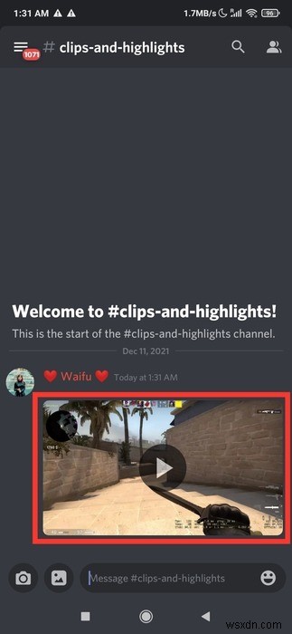 Cách gửi video trên Discord (PC, Android, iOS) 