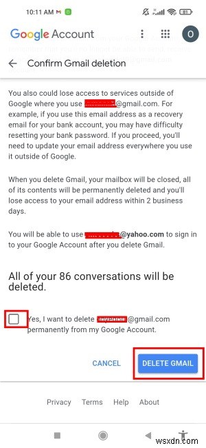 Cách xóa tài khoản Gmail vĩnh viễn 