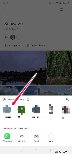 Cách tắt Chia sẻ liên kết trong Google Photos 