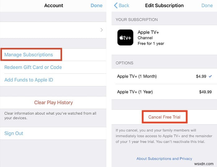 Cách hủy Apple TV Plus 