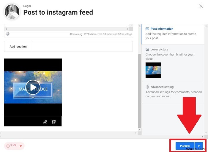 Cách tải video lên Instagram từ PC của bạn 