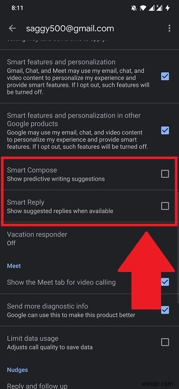 Cách tắt tính năng Trả lời thông minh và Soạn thư thông minh trong Gmail 
