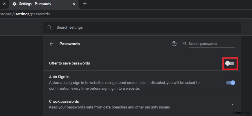 Cách tắt cửa sổ bật lên “Lưu mật khẩu” trong Chrome 