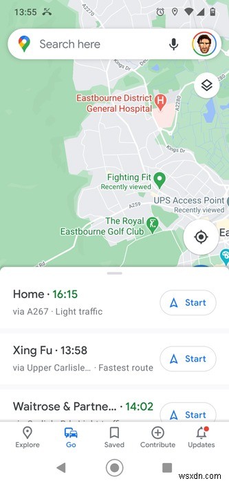 Cách lưu lộ trình trên Google Maps 