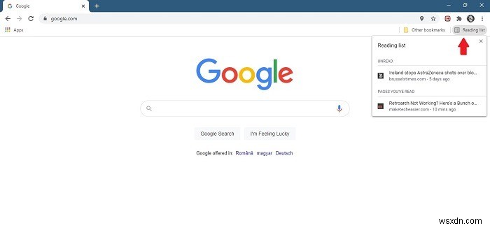 Cách thêm tính năng Đọc sau trong Google Chrome 