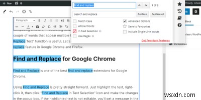 Cách tìm và thay thế văn bản trong Chrome và Firefox 