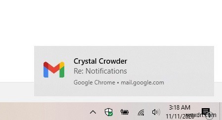 Cách nhận thông báo từ Gmail trong Chrome 