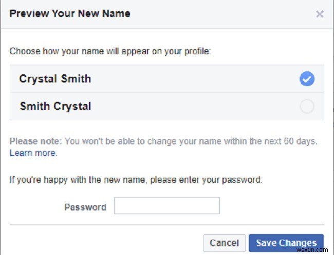 Cách thay đổi tên của bạn trên Facebook 