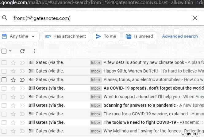 Cách sắp xếp Hộp thư đến Gmail theo Người gửi, Chủ đề, Ngày tháng và các Bộ lọc khác 