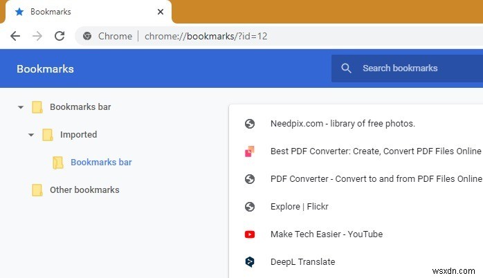 Cách nhập và xuất dấu trang trong Google Chrome 