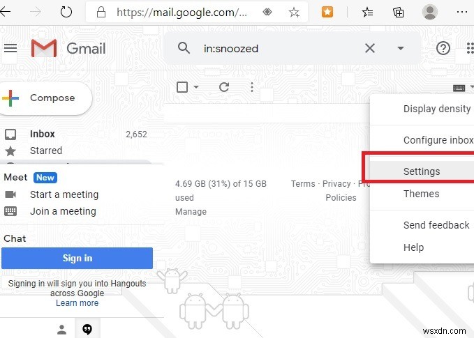 Cách gọi lại hoặc hủy email trong Gmail 
