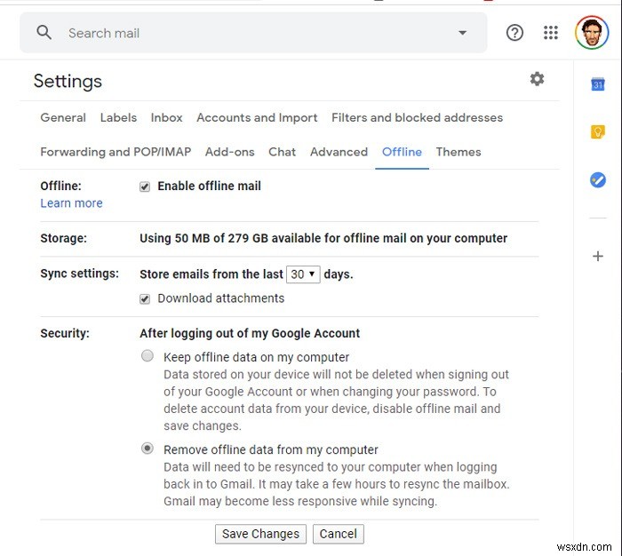 Cách bật và sử dụng Gmail ngoại tuyến 
