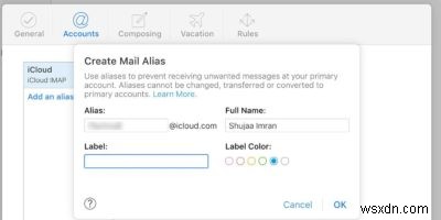 Cách tạo bí danh email iCloud 