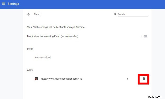 Cách bật Flash Player trong Google Chrome 