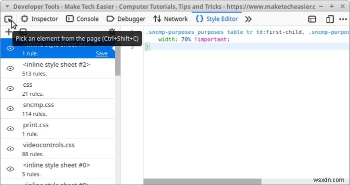 Cách chỉnh sửa trực tiếp một trang web bằng Công cụ nhà phát triển web của Firefox 
