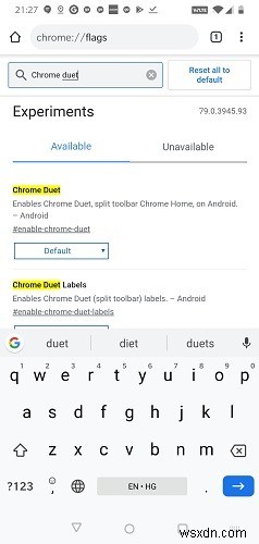 Cách di chuyển thanh menu xuống dưới cùng trong Chrome dành cho Android 