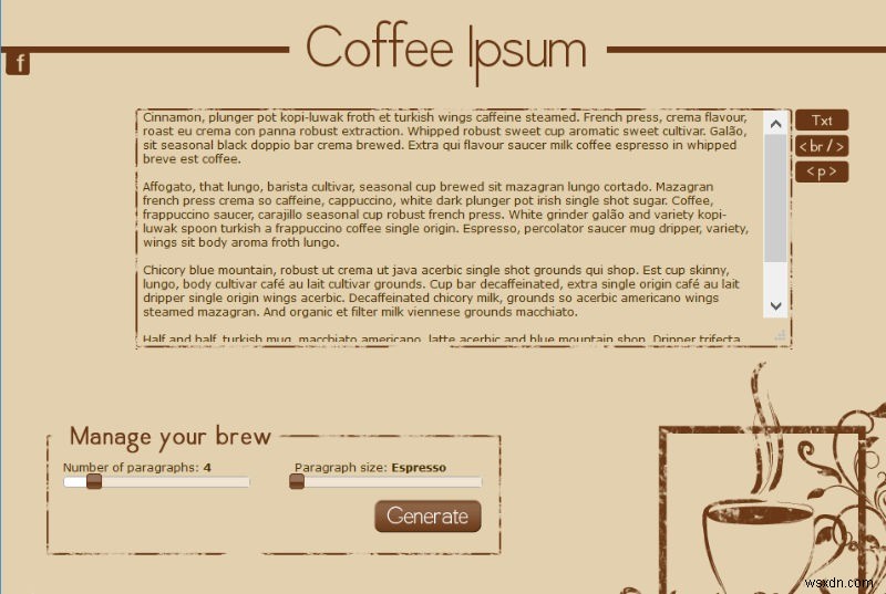 Máy tạo Lorem Ipsum hữu ích và vui nhộn để thêm gia vị cho ngày của bạn 