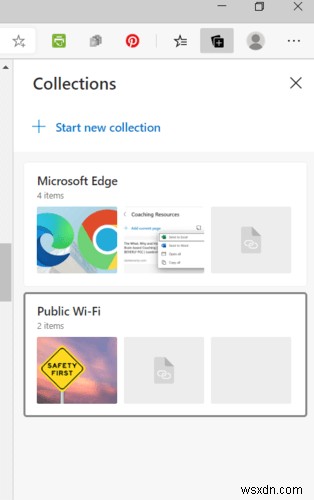 Cách sử dụng Tính năng Bộ sưu tập trong Trình duyệt Edge mới 