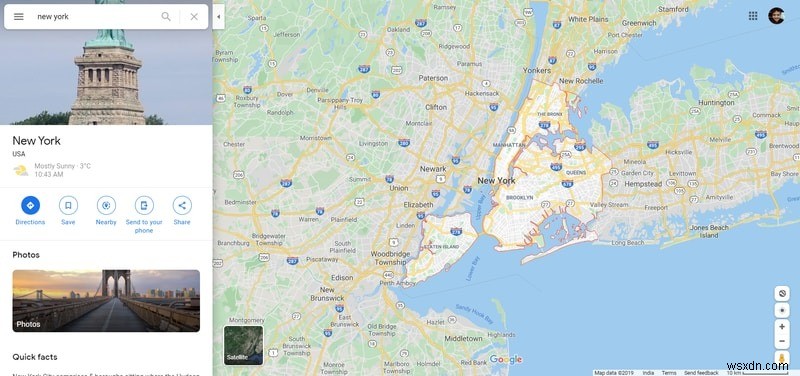 Cách khám phá các vị trí lân cận của vị trí từ xa trong Google Maps 