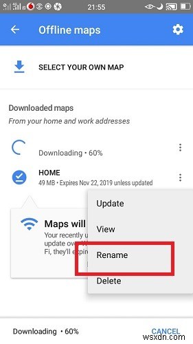 Cách sử dụng Google Maps ngoại tuyến 