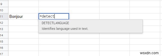 Cách sử dụng Google Dịch trong Google Trang tính 