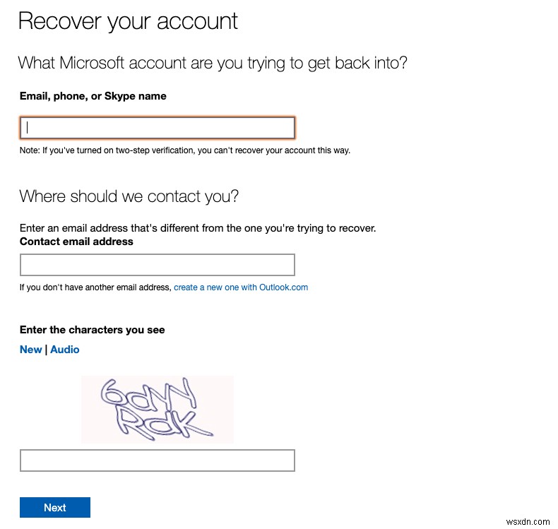Cách khôi phục tài khoản Outlook hoặc Microsoft bị chặn 