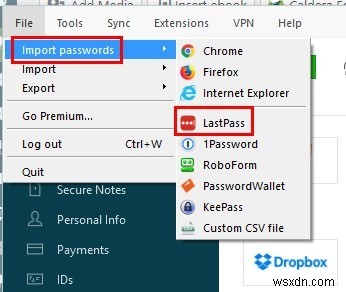 Cách nhập mật khẩu của bạn từ LastPass sang Dashlane 